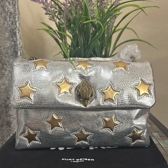 Kurt Geiger Handbags - ❤️🍇🍇Host Pick Kurt Geiger Silver and Gold Shoulder Bag 🍇🍇